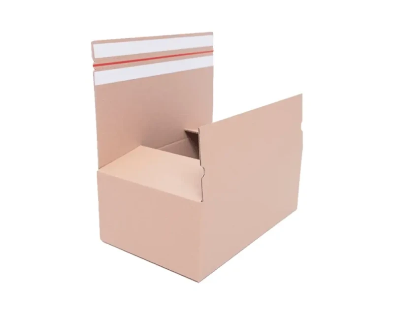 Karton o wymiarach 300x200x100mm. Opakowanie wykonane z trójwarstwowej tektury falistej o fali B i gramaturze 380 g/m² w szarym kolorze. Opakowanie posiada dwa paski klejowe i zrywkę oraz automatyczne, pełne dno.