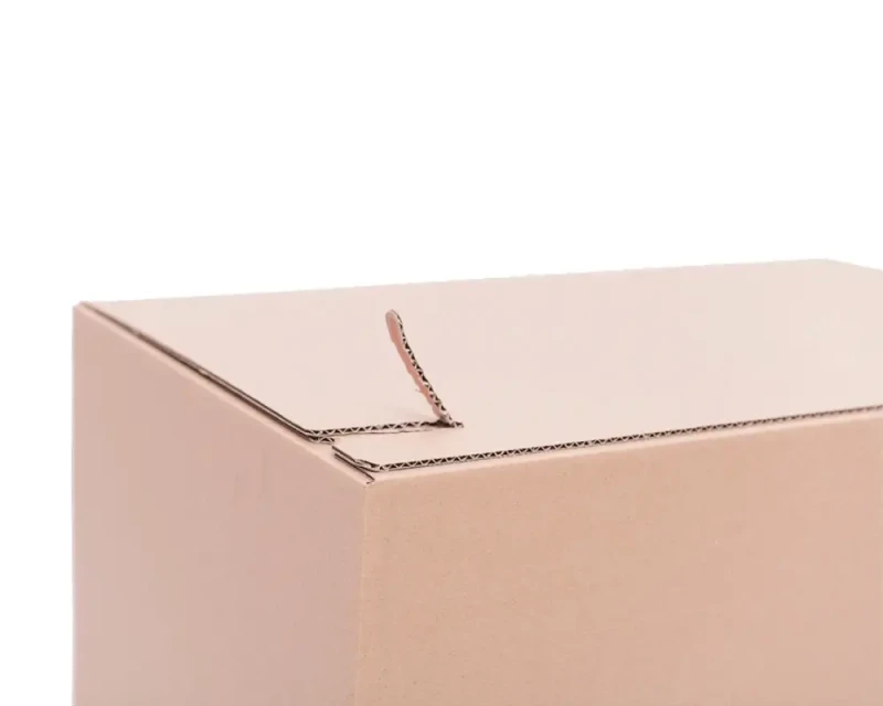 Karton o wymiarach 300x200x100mm. Opakowanie wykonane z trójwarstwowej tektury falistej o fali B i gramaturze 380 g/m² w szarym kolorze. Opakowanie posiada dwa paski klejowe i zrywkę oraz automatyczne, pełne dno.