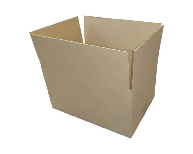 Szary karton klapowy o wymiarach 350x250x190mm, wykonany z 3-warstwowej tektury (fala B) o gramaturze 360 g/m². Konstrukcja F201 zapewnia łatwe składanie.