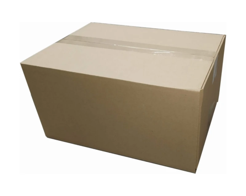 Szary karton klapowy o wymiarach 350x250x190mm, wykonany z 3-warstwowej tektury (fala B) o gramaturze 360 g/m². Konstrukcja F201 zapewnia łatwe składanie.