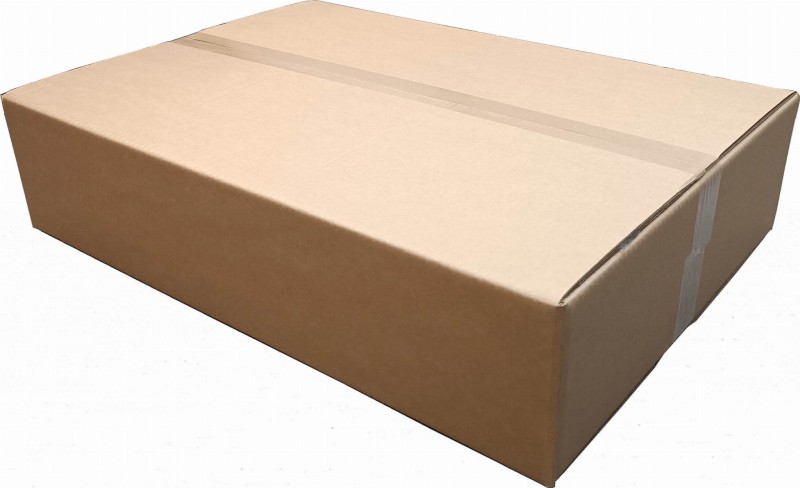 Szary karton klapowy o wymiarach 700x500x170mm, wykonany z solidnej 5-warstwowej tektury (fala EB) o gramaturze 540 g/m².