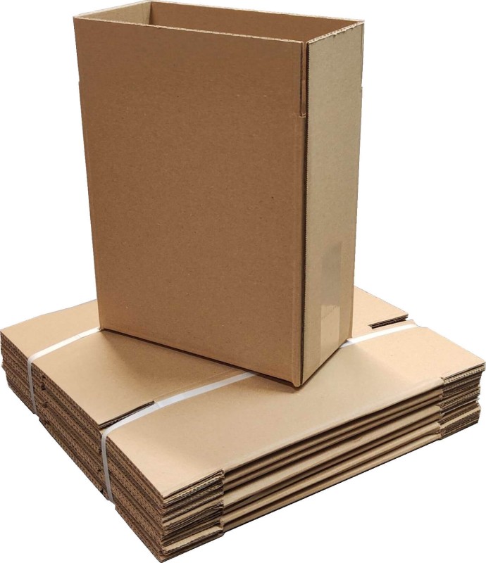 Szary karton klapowy o wymiarach 325x215x360mm, wykonany z 5-warstwowej tektury falistej (fala BC) o gramaturze 640 g/m². Dzięki solidnej konstrukcji F201 doskonale sprawdzi się do transportu i przechowywania cięższych lub bardziej wymagających produktów.