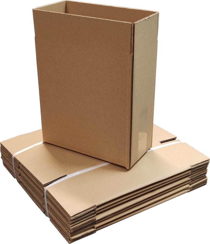 Szary karton klapowy o wymiarach 325x215x360mm, wykonany z 5-warstwowej tektury falistej (fala BC) o gramaturze 640 g/m². Dzięki solidnej konstrukcji F201 doskonale sprawdzi się do transportu i przechowywania cięższych lub bardziej wymagających produktów.