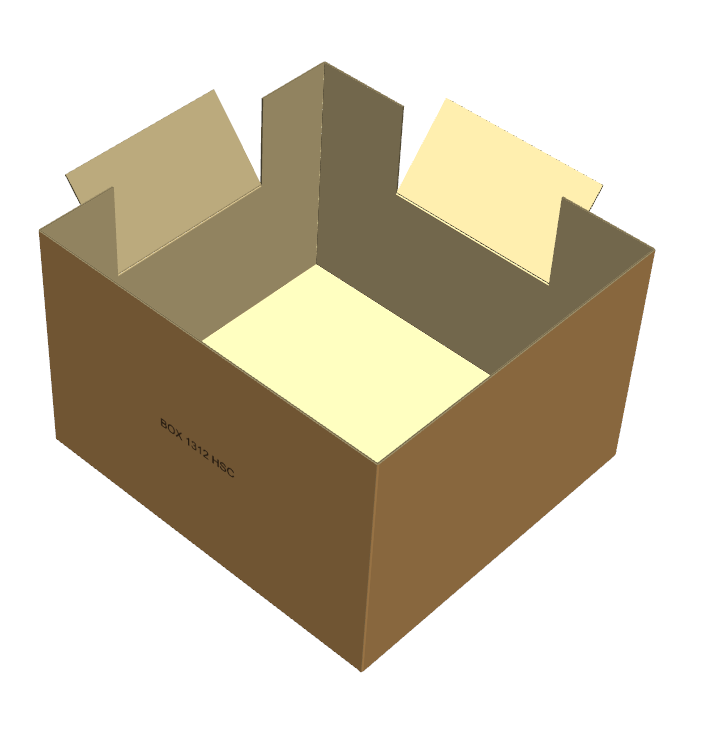 Wytrzymały karton klapowy FEFCO 200 o wymiarach 1250x1150x823 mm, wykonany z 5-warstwowej tektury falistej typu BC (gramatura 770 g/m²) w naturalnym szarym kolorze. Posiada dwa perforowane okienka inspekcyjne.