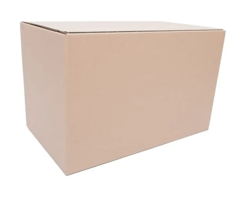 Szary karton z automatycznym dnem i dwoma paskami klejowymi o wymiarach 600x350x400 mm. Na górnej klapie posiada dwa paski klejowe i zrywkę. Karton wykonany jest z wytrzymałej 3-warstwowej tektury falistej o fali C.