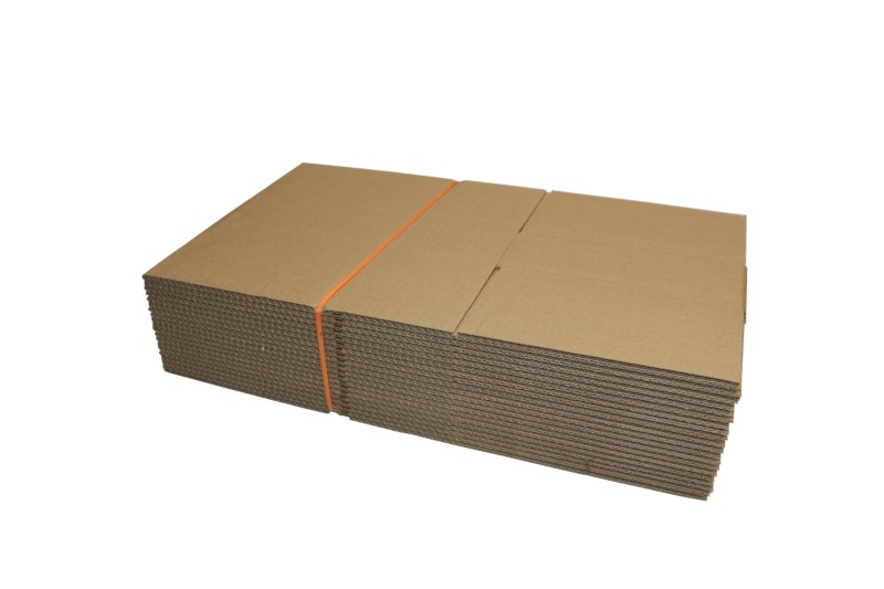 Szary karton klapowy o wymiarach 300x200x70 mm, wykonany z 3-warstwowej tektury falistej (fala B) o gramaturze 355 g/m². Konstrukcja F201 ułatwia szybkie składanie i pakowanie, zapewniając jednocześnie skuteczną ochronę produktów podczas transportu.
