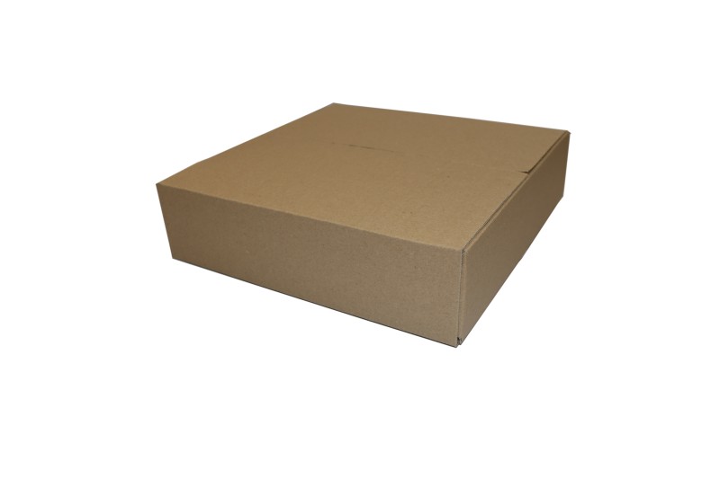 Karton klapowy o wymiarach 300x300x80mm, wykonany z szarej 3-warstwowej tektury falistej (fala B) o gramaturze 360 g/m². Konstrukcja F201 ułatwia szybkie składanie, a solidna tektura zapewnia skuteczną ochronę zawartości.