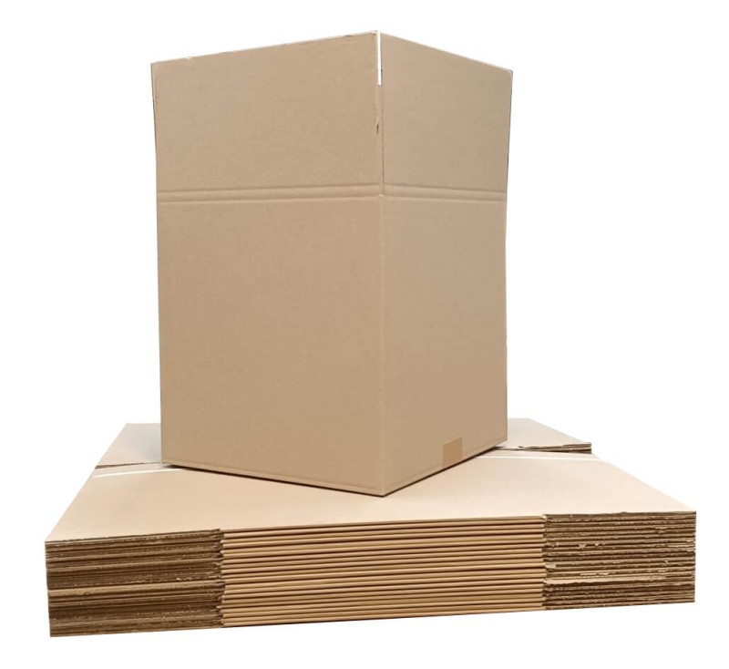 Szary karton klapowy o wymiarach zewnętrznych 306x306x309 mm, wykonany z 3-warstwowej tektury falistej (fala B) o gramaturze 380 g/m². Konstrukcja F201 umożliwia łatwe składanie, a trwała tektura zapewnia skuteczną ochronę zawartości.