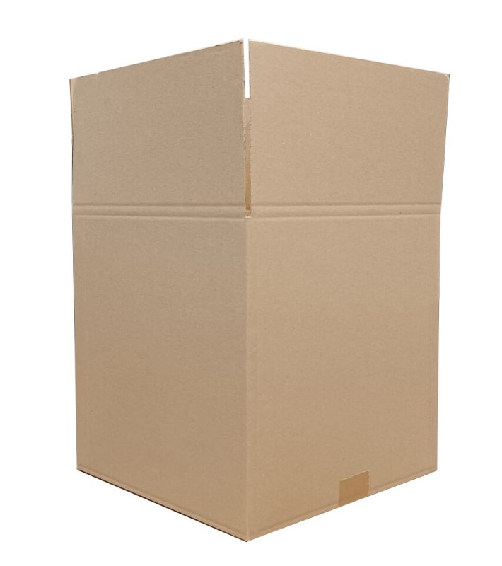 Szary karton klapowy o wymiarach zewnętrznych 306x306x309 mm, wykonany z 3-warstwowej tektury falistej (fala B) o gramaturze 380 g/m². Konstrukcja F201 umożliwia łatwe składanie, a trwała tektura zapewnia skuteczną ochronę zawartości.