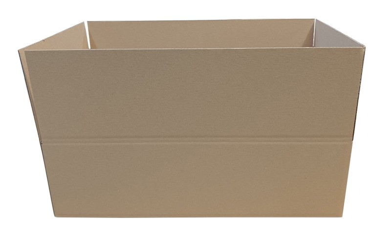 Szary karton klapowy o wymiarach 640x380x190 mm, wykonany z 3-warstwowej tektury (fala B) o gramaturze 410 g/m². Duża pojemność pozwala na pakowanie różnych produktów, a prosty system składania umożliwia szybkie przygotowanie przesyłki.