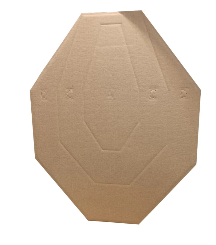 Profesjonalna tarcza, przeznaczona do rozgrywania konkurencji IPSC. Wykonana z szarej tektury o gramaturze 420g/m2.  Wymiary 460x580 mm