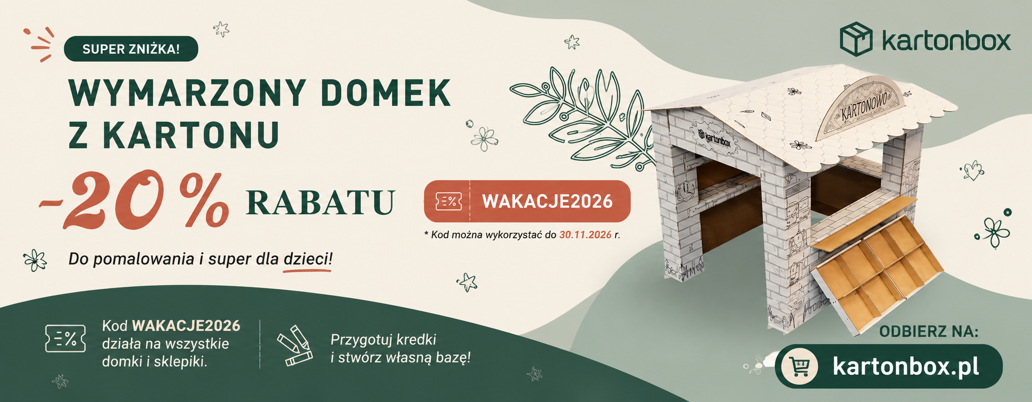 Wakacje 2026 kartonbox.pl